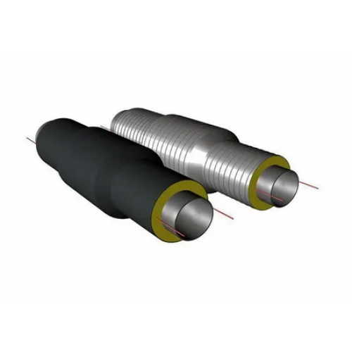 Сильфонный компенсатор односекционный ППУ ОЦ тип 2 1,6 МПа 09Г2С AISI 321 32х3,5х25 мм ГОСТ 8732-78