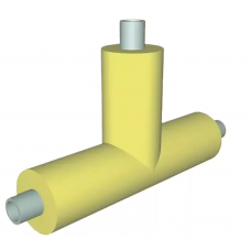 Тройник в ППМ изоляции 89х80х50х180х45,5х395х800 мм ГОСТ Р 56227-2014