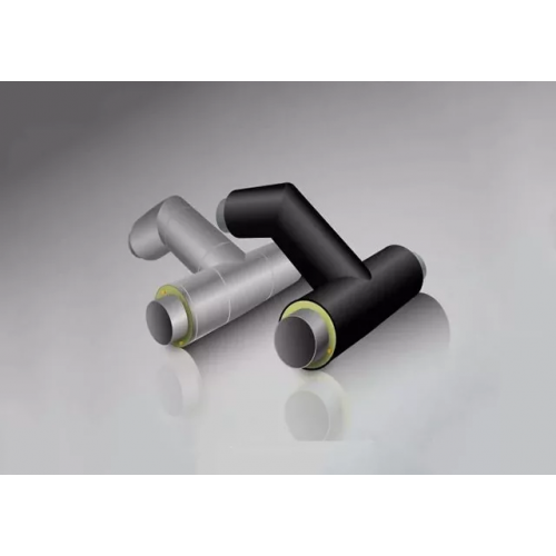 Тройниковое ответвление стальное ППУ ОЦ с МЗИ и КВ тип 2 Ст3сп 48х3,5х42,3х3,5х1200х730 мм ГОСТ 3262-75