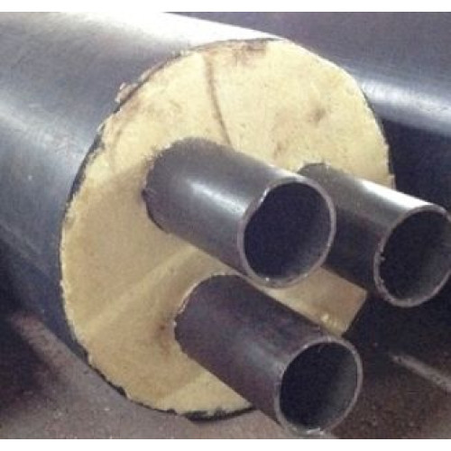 Труба в ППУ изоляции Твин в полиэтиленовой оболочке Ст10 108х4,0х355х5,6х43 мм ГОСТ 10704-91