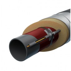 Труба в ППУ изоляции с греющим кабелем оцинкованная тип 1 Ст20 630х9 мм ГОСТ 20295-85